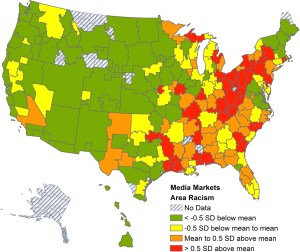 from "Association between...Area Racism and Black Mortality"