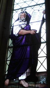 Stained-glass window at Kenyon College's Church of the Holy Spirit