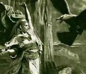 detail of 1875 painting by George Becker. See, e.g., Heroines of the Bible in Art (1900)