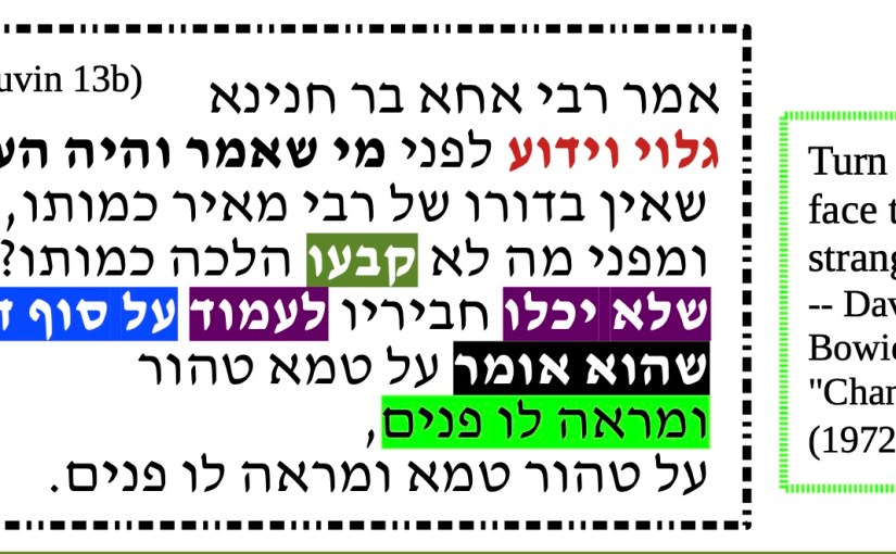 David Bowie and Rabbi&nbsp;Meir